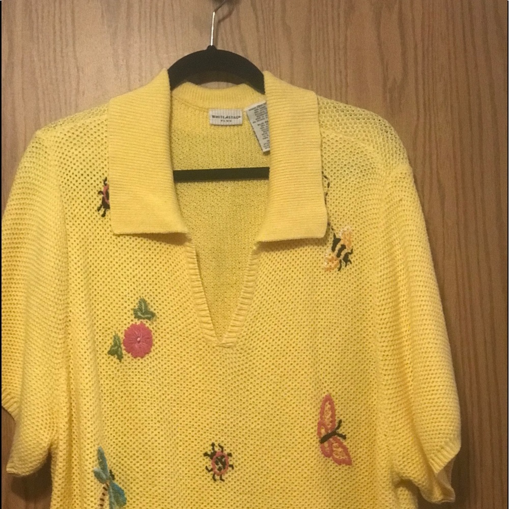 Plus sweater. Light and pretty.